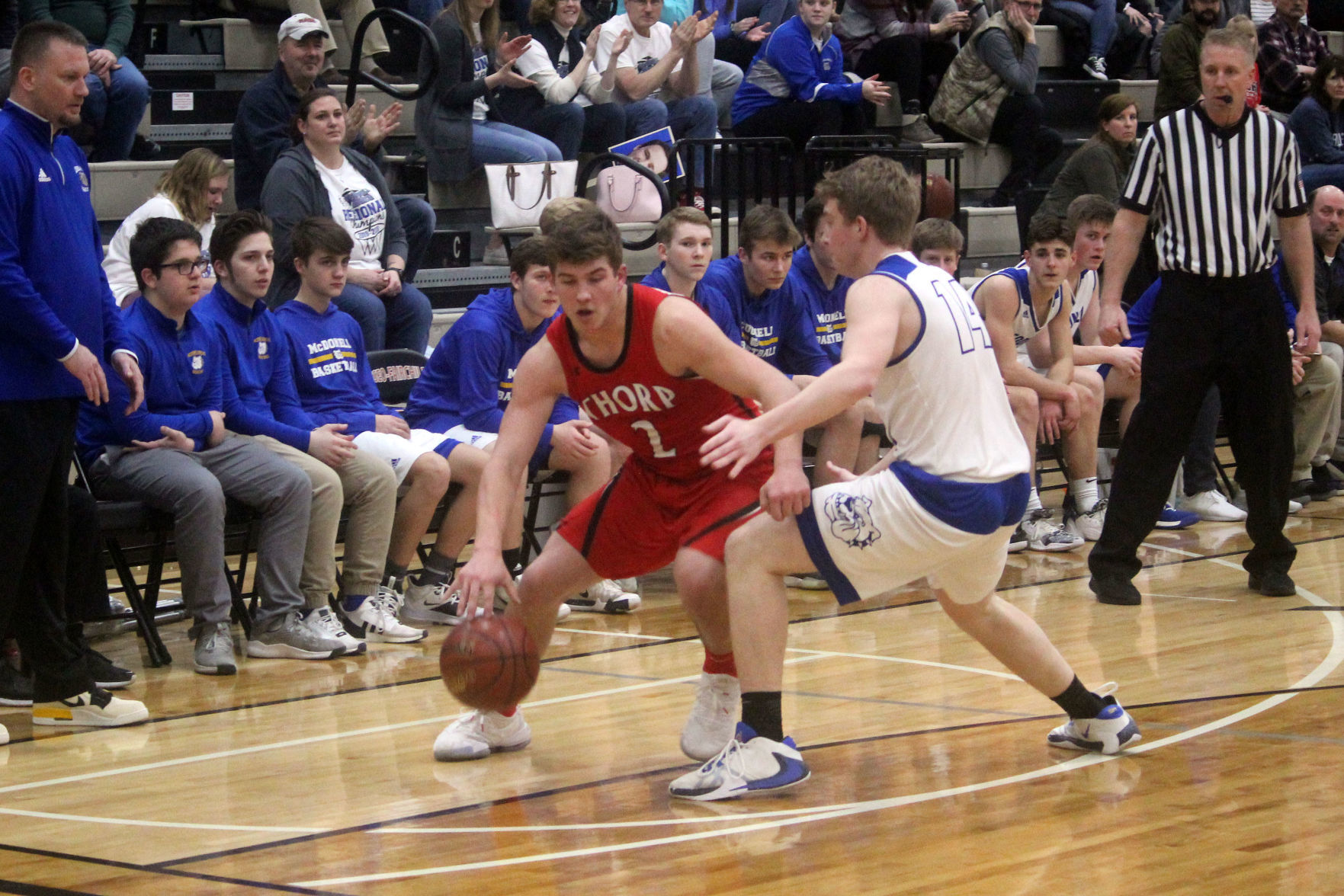McDonell vs Thorp boys basketball at Osseo 3-12-20